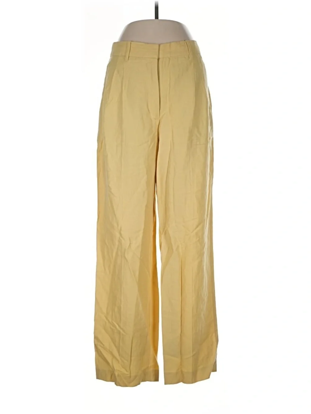 ARITZIA Wilfred High-Rise Pleated Pants in Mustard Yellow